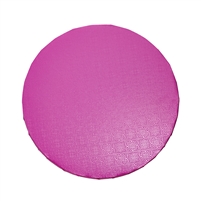 10" ROUND CAKE DRUM  - GLOSS HOT PINK (5 PER PACK)