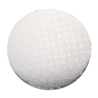 10" ROUND CAKE DRUM - SILVER FOIL (5 PER PACK)