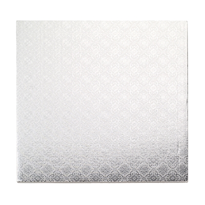 10" SQUARE CAKE DRUM - SILVER FOIL (5 PER PACK)