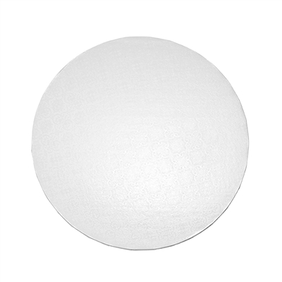 12" ROUND CAKE DRUM - GLOSS WHITE (5 PER PACK)