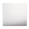 12" SQUARE CAKE DRUM - SILVER FOIL (5 PER PACK)