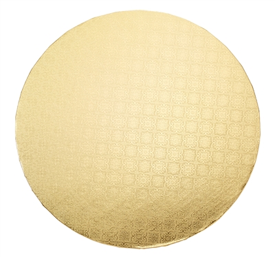 14" ROUND CAKE WRAP AROUND (1/4" THICK) - GOLD FOIL (25 PER PACK)