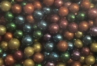 ASSORTED COLOR METALLIC DRAGEES - 2.5MM - DARK