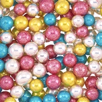 ASSORTED COLOR METALLIC DRAGEES - 8.5MM