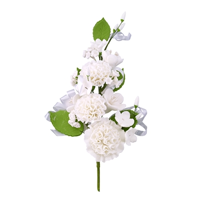 Carnation Corsage - White