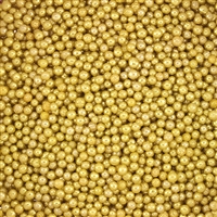 Non-Edible Metallic Gold Dragees - 2mm