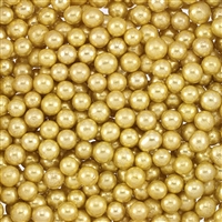 Non-Edible Metallic Gold Dragees - 5mm