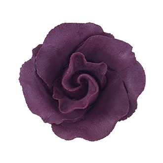 Med-Lg Gum Paste Formal Rose - Burgundy