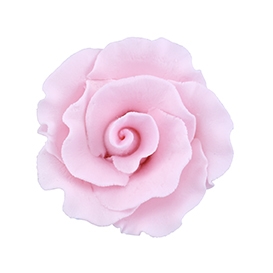 Large Gum Paste Formal Rose - Pink