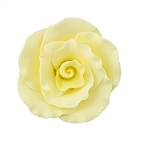 Large Gum Paste Formal Rose - Yellow