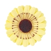 Large Gum Paste Gerbera Daisy - Yellow