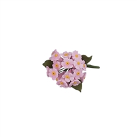 Mini Gum Paste Hydrangea Bunch - Pink