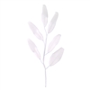 Medium Gum Paste Leaf Spray - White