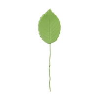 Gum Paste Small Rose Leaf On A Wire - Assorted Shades Of Moss Green