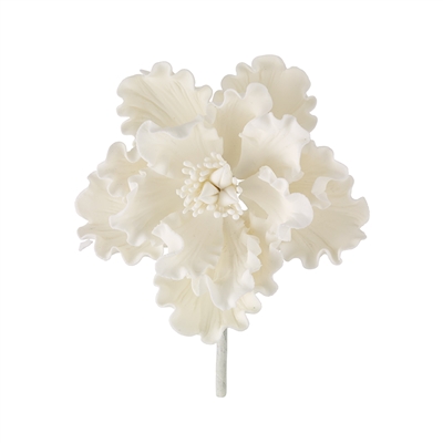 XL Gum Paste Peony Blossom - All White