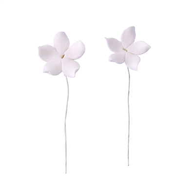 Medium Gum Paste Pointy Stephanotis On A Wire