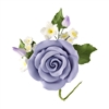 XL Rose And Rosebud Corsage - Lavender