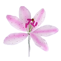 Large Gum Paste Rubrum Lily - Light Pink