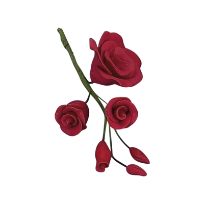 Gum Paste Rose Filler - Red