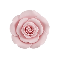 Small Gum Paste Garden Rose On A Wire - Pink