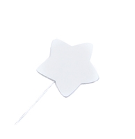 Gum Paste Star On A Wire - White