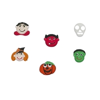 Royal Icing Halloween Faces Assortment