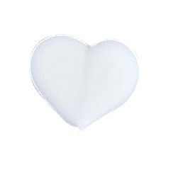 Medium Royal Icing Heart - White