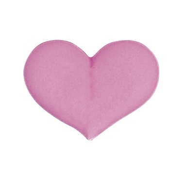 Large Royal Icing Heart - Pink