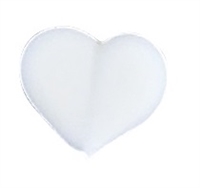 Large Royal Icing Heart - White