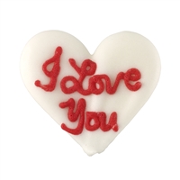 Large Royal Icing Conversation Heart -  I Love You