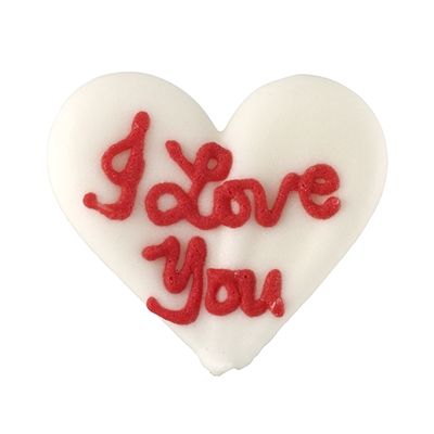 Large Royal Icing Conversation Heart -  I Love You