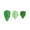 Medium Royal Icing Rose Leaf - Dark Green