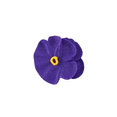 Small Royal Icing Pansy  - Purple