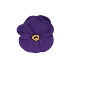Medium Royal Icing Pansy - Purple