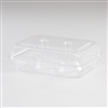 Clear Plastic Hinged Cup Cake Holder - 6 Count (100 Pieces)