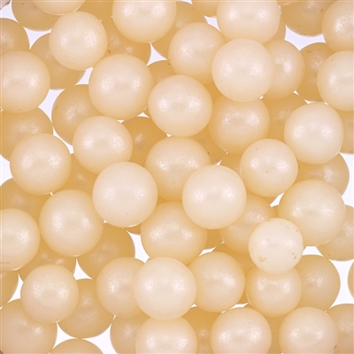 10mm Edible Pearlized Dragees - Ivory Gloss