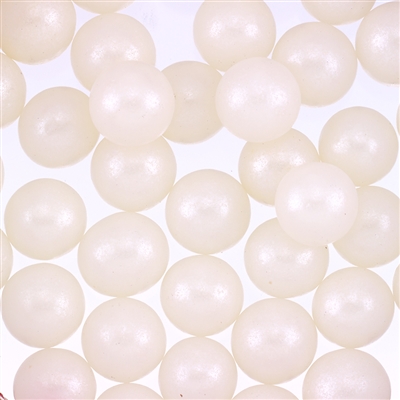 12mm Edible Pearlized Dragees - White Gloss