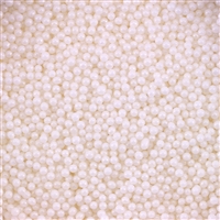 2mm Edible Pearlized Dragees - White Gloss