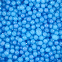 4mm Edible Pearlized Dragees - Blue Gloss