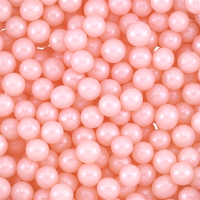 6mm Edible Pearlized Dragees - Pink Gloss