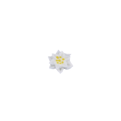Mini Royal Icing Poinsettia - White