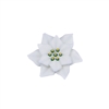 Large Royal Icing Poinsettia - White