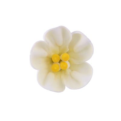 Med-Lg Royal Icing Petunia - White