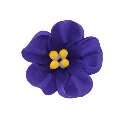 Large Royal Icing Petunia - Purple