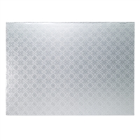 Quarter Sheet Cake Drum - Silver Foil (5 Per Pack)