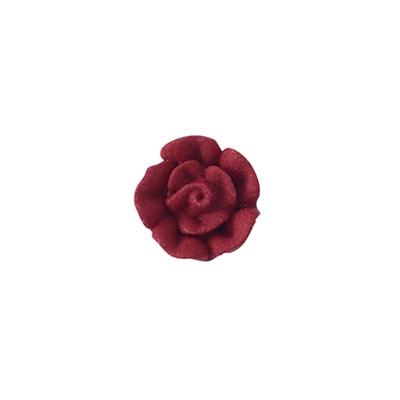 Mini Royal Icing Rose - Burgundy
