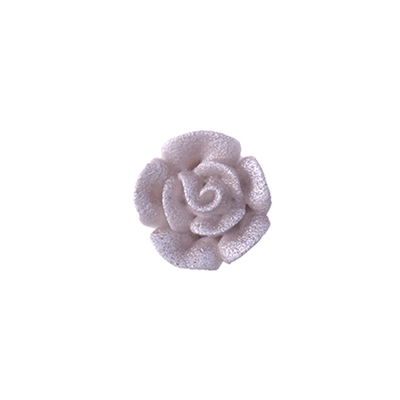 Mini Royal Icing Rose - Metallic Silver