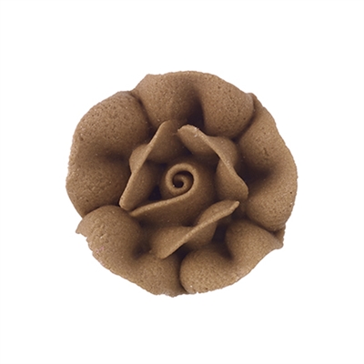 Small Royal Icing Rose - Brown