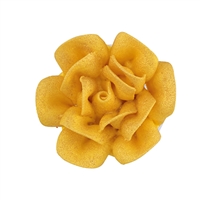 Med-Lg Royal Icing Rose - Golden Yellow