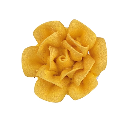 Med-Lg Royal Icing Rose - Golden Yellow